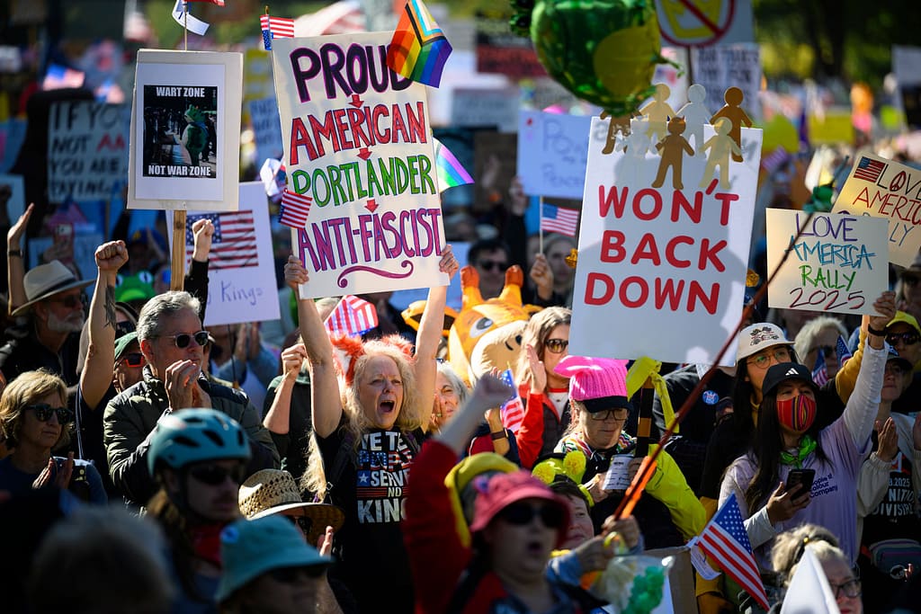 Federal Judge Considers Curbs on Force by Agents Following Teargas Deployment at Portland ICE Rally 4 Portland protest